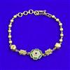 Antique Adjustable Bracelet With Matte Gold Plating