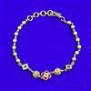 Antique Adjustable Bracelet With Matte Gold Plating