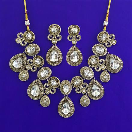 Antique Classic Necklace with Mehndi Plating