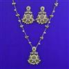 Antique Moti Pendant Set with Mehndi Plating