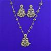 Antique Moti Pendant Set with Mehndi Plating