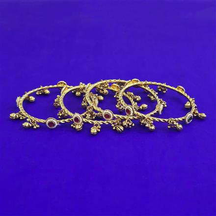 Antique 4 Pc Classic Bangles with Gold Plating