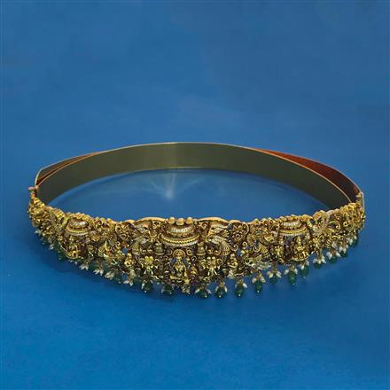 Antique Temple Belt with Matte Gold Plating