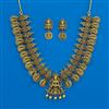 Antique Temple Necklace with Matte Gold Plating