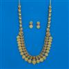 Antique Temple Necklace with Matte Gold Plating