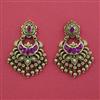 Antique Classic Earring with Matte Gold Plating