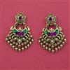 Antique Classic Earring with Matte Gold Plating