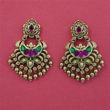 Antique Classic Earring with Matte Gold Plating