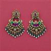Antique Classic Earring with Matte Gold Plating
