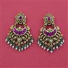 Antique Classic Earring with Matte Gold Plating