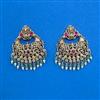 Antique Temple Earring with Matte Gold Plating
