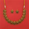 Antique Temple Necklace with Matte Gold Plating