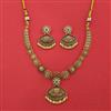 Antique Classic Necklace with Matte Gold Plating
