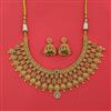 Antique Classic Necklace with Matte Gold Plating