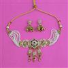 Antique Choker Necklace with Matte Gold Plating