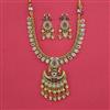 Antique Moti Necklace with Matte Gold Plating