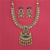 Antique Moti Necklace with Matte Gold Plating
