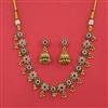 Antique Classic Necklace with Matte Gold Plating