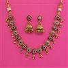 Antique Choker Necklace with Matte Gold Plating