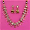 Antique Choker Necklace with Matte Gold Plating