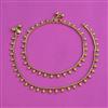 Antique Plain Gold Payal with Gold Plating