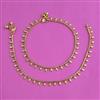 Antique Plain Gold Payal with Gold Plating