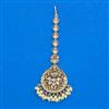 Antique Temple Tikka with Matte Gold Plating