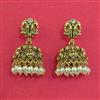 Antique Jhumki with Matte Gold Plating