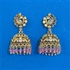 Antique Jhumki with Matte Gold Plating