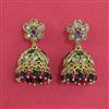 Antique Jhumki with Matte Gold Plating