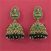 Antique Jhumki with Matte Gold Plating