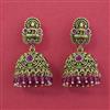 Antique Jhumki with Matte Gold Plating