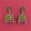 Antique Jhumki with Matte Gold Plating