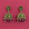 Antique Jhumki with Matte Gold Plating