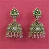 Antique Jhumki with Matte Gold Plating