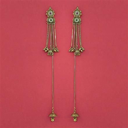 Antique Classic Earring with Matte Gold Plating