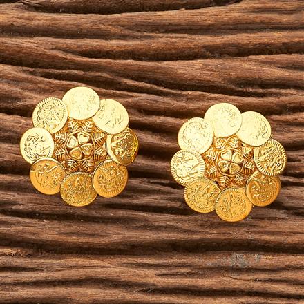Antique Temple Earring with gold plating