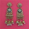 Antique Heritage Earring with Matte Gold Plating