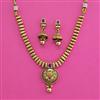 Antique Classic Necklace with Matte Gold Plating