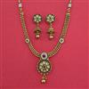 Antique Classic Necklace with Matte Gold Plating