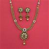 Antique Classic Necklace with Matte Gold Plating