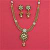 Antique Classic Necklace with Matte Gold Plating
