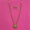 Antique Classic Necklace with Matte Gold Plating