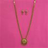 Antique Classic Necklace with Matte Gold Plating