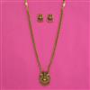 Antique South Indian Necklace with Matte Gold Plating