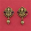 Antique Temple Earring with Matte Gold Plating