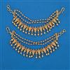Antique Temple Ear Chain with Matte Gold Plating