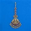 Antique Temple Tikka with Matte Gold Plating