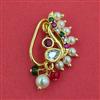 Antique Moti Nose Ring with Gold Plating