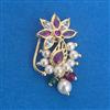 Antique Moti Nose Ring with Gold Plating